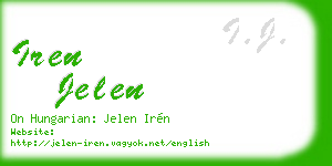 iren jelen business card